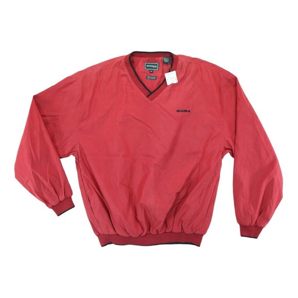 NWT  BOLLE Golf Red Pullover Jacket Windbreaker‎ Lightweight Men's Size Medium - Picture 1 of 6